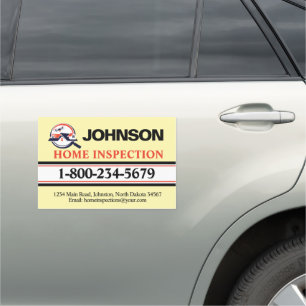 Professional Home Inspection Car Magnet