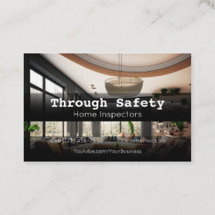 Professional Home Inspection Inspector Services Business Card
