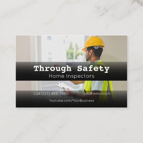 Professional Home Inspection Inspector Services Business Card