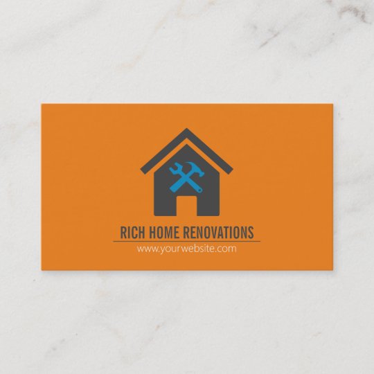 Professional Home Renovation Business Card