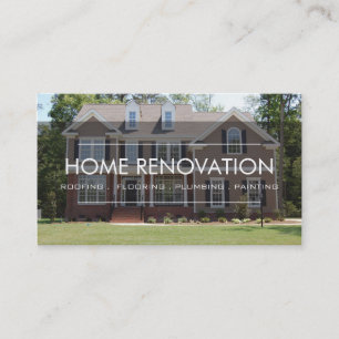 Professional Home Renovation Business Card