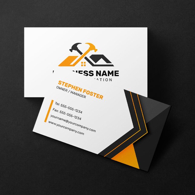 Professional Home Renovation Contractor Remodeling Business Card (Creator Uploaded)
