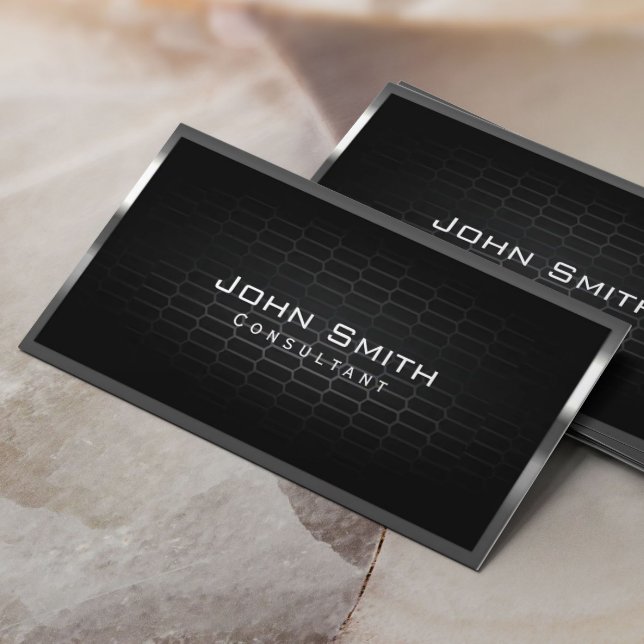 Professional Honeycomb Metal Cells Consultant Business Card