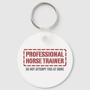 Professional Horse Trainer Keychain