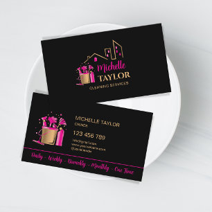 Professional House and Office Cleaning Services Business Card