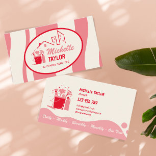 Professional House and Office Cleaning Services Business Card