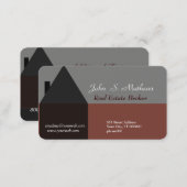 Professional House Architecture Real Estate Agent  Business Card (Front/Back)