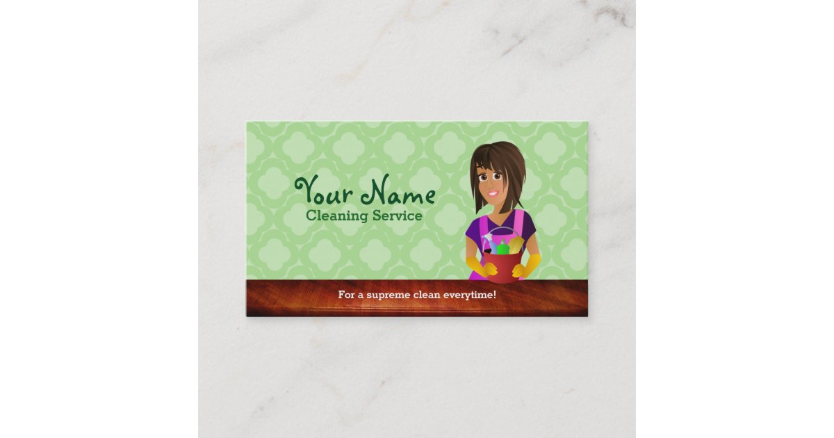 professional House cleaner business cards | Zazzle