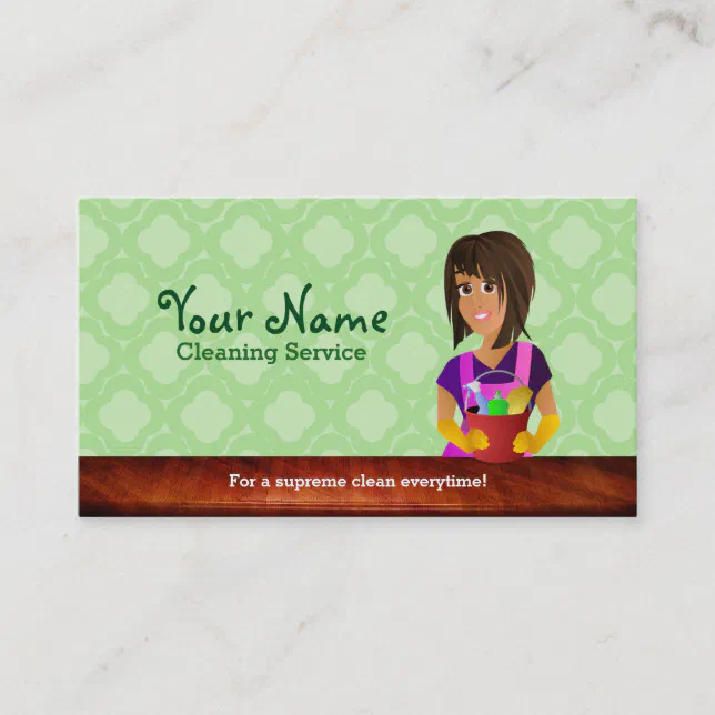 professional House cleaner business cards | Zazzle