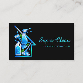 Professional House Cleaning Business Card