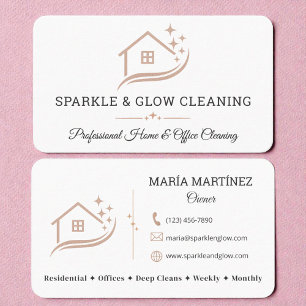 Professional House Cleaning Business Card
