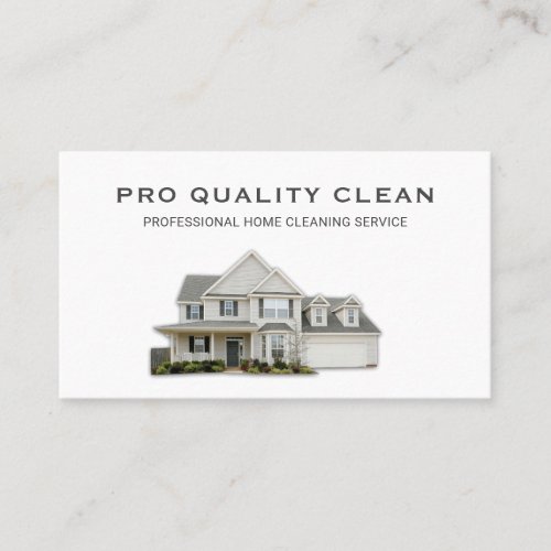 Professional House Cleaning Cleaner Service Business Card