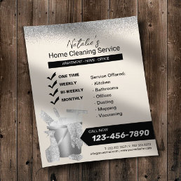 Professional House Cleaning Maid Service Cream Flyer