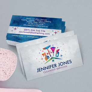 Professional House Cleaning Service Business Card