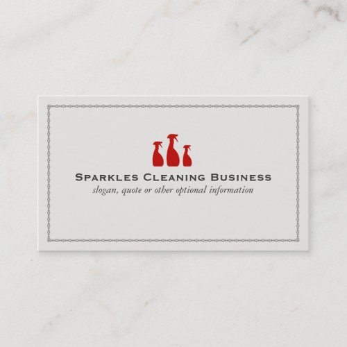 Elegant Cleaning Business Business Cards