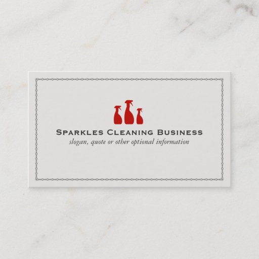 Customizable Elegant Cleaning Business Business Cards