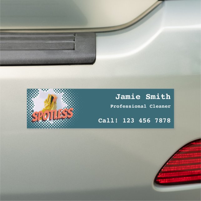 Professional House Cleaning Service Car Magnet (In Situ)