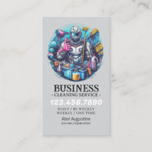 Professional House Cleaning Service Housekeeping Business Card