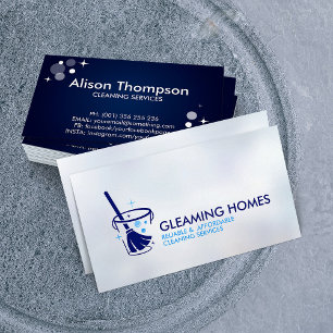Professional House Cleaning Services Business Card