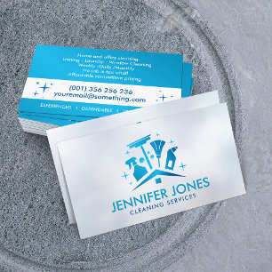Professional House Cleaning Services Business Card