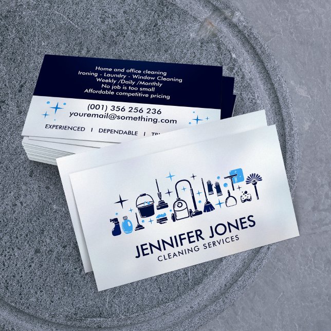 Professional House Cleaning Services Business Card (Creator Uploaded)