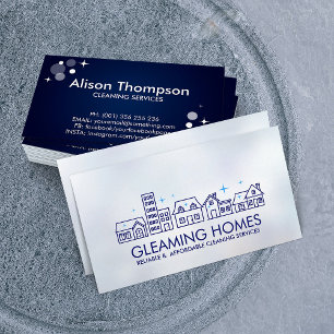 Professional House Cleaning Services Business Card