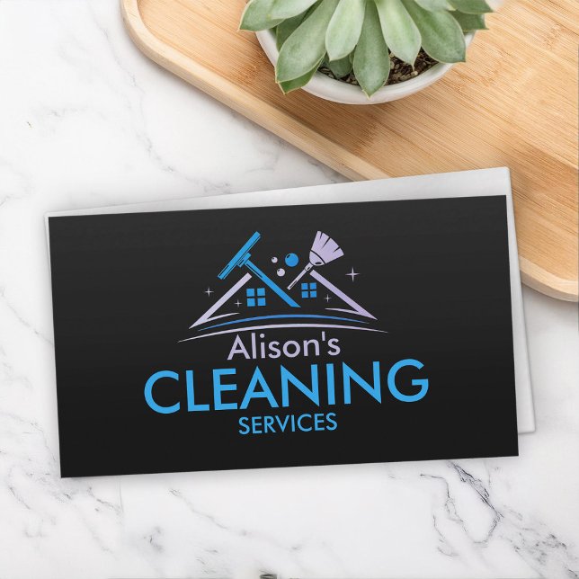 Professional House Cleaning Services Business Card (Creator Uploaded)