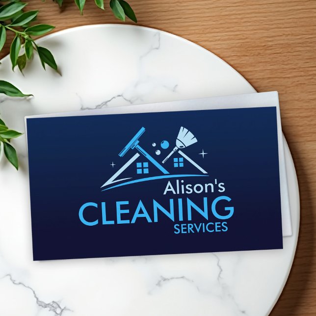 Professional House Cleaning Services Business Card (Creator Uploaded)