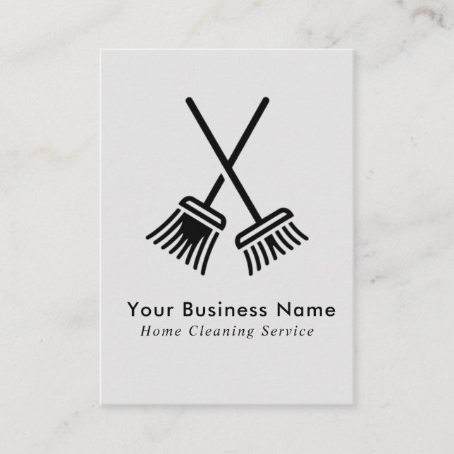 Professional House Cleaning Services Business Card (Front)