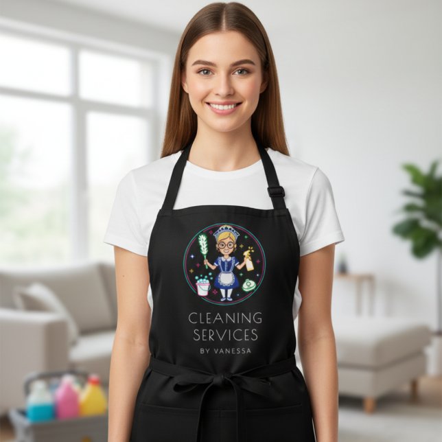 Professional House Cleaning Services Housekeeping Apron (Creator Uploaded)