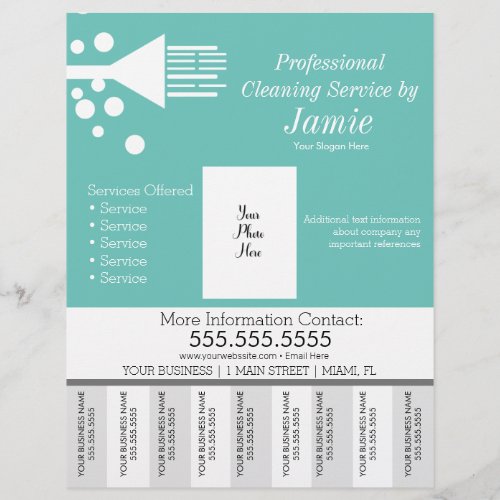 Professional House Cleaning Tear Off Strips  Flyer