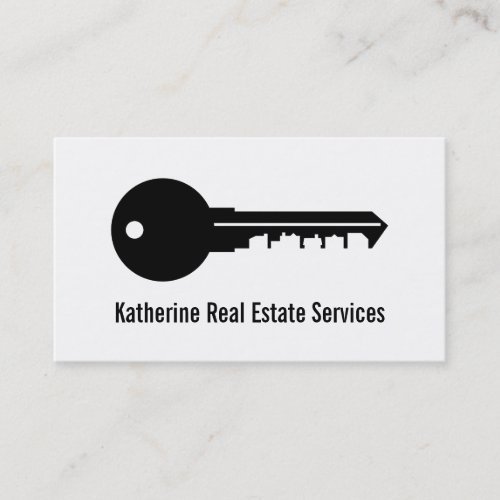 Professional House Key Real Estate Agent Business Business Card