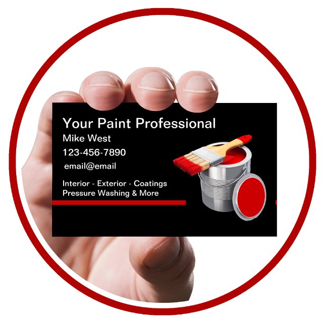 Professional House Painter  Business Card (Creator Uploaded)