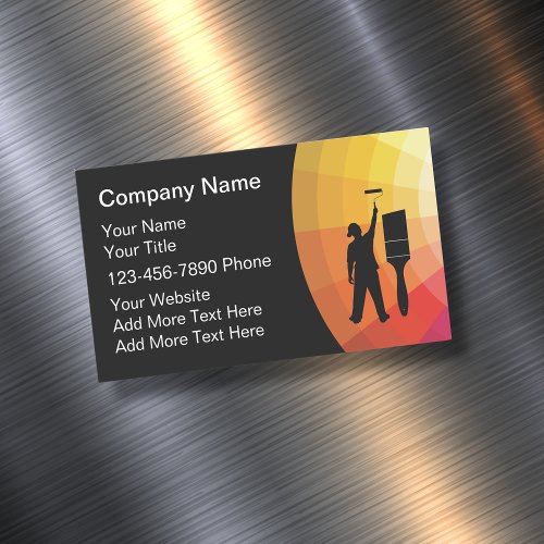 Professional House Painter Business Card Magnet