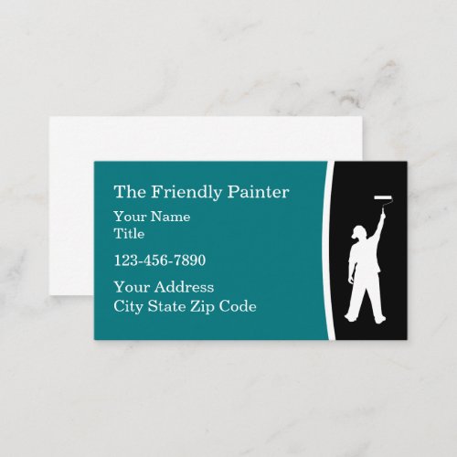 Professional House Painter Modern Business Cards