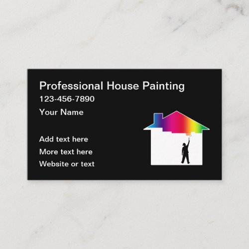 Professional House Painter New Business Card