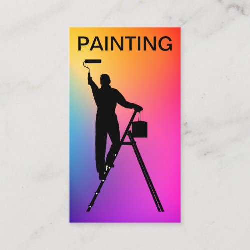 Professional House Painter Vertical Business Cards