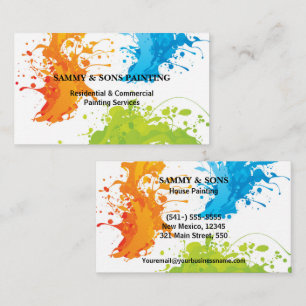 Professional House Painting Business Card