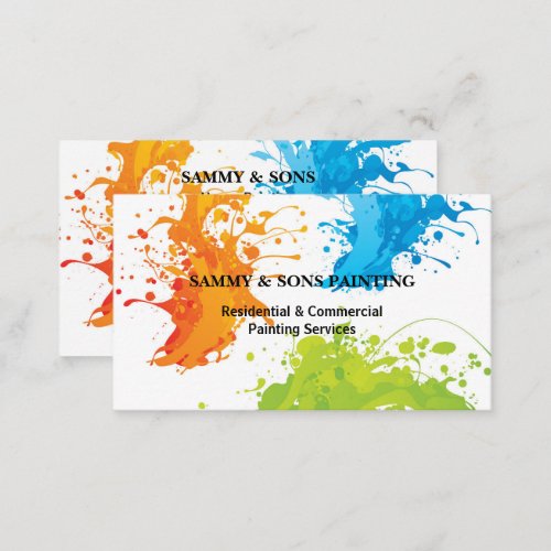 Professional House Painting  Business Card