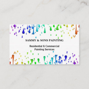Professional House Painting Business Card