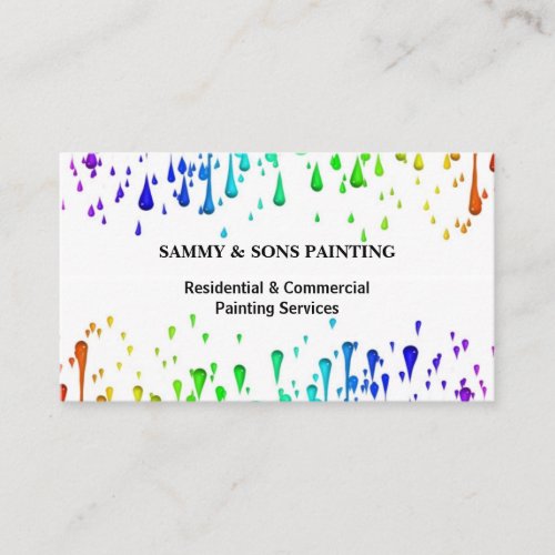 Professional House Painting  Business Card