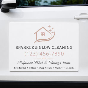 Professional Housekeeping & Cleaning Services Car Magnet
