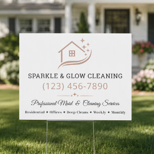 Professional Housekeeping & Cleaning Services Sign