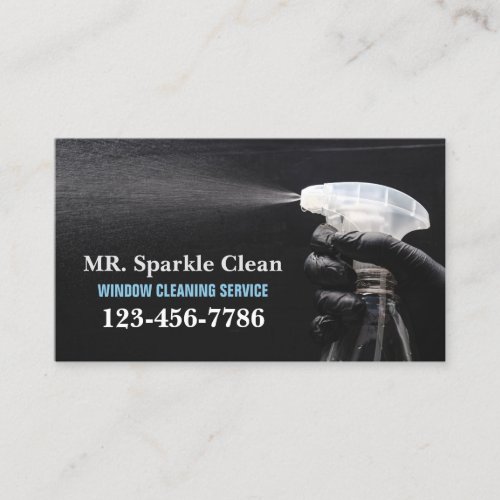 Professional Housekeeping Service Window Cleaning  Business Card