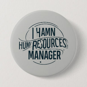 Professional Human Resources Manager Button
