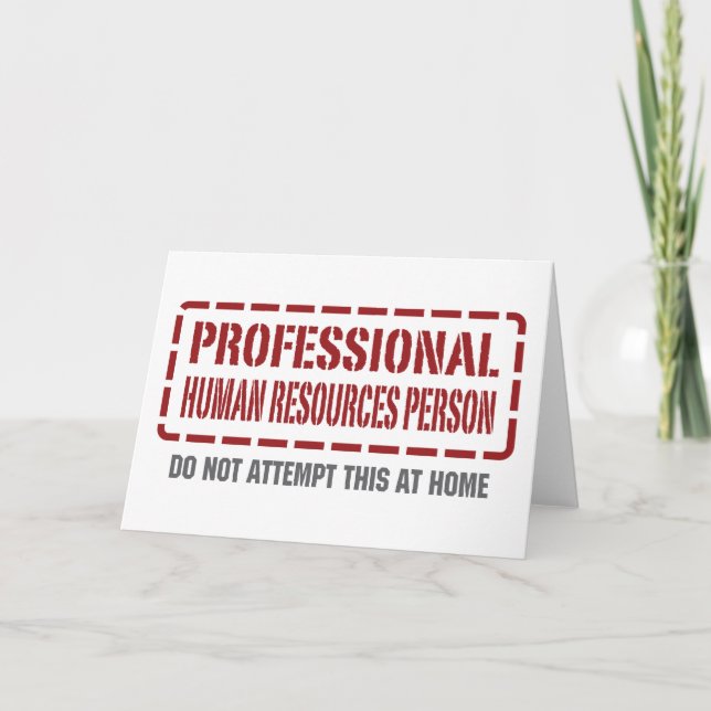 Professional Human Resources Person Card (Front)