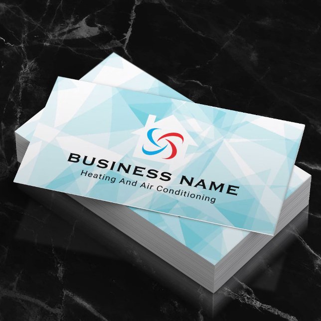 Professional HVAC Heating & Air Conditioning  Business Card (Creator Uploaded)