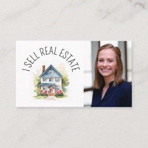 Professional I Sell Real Estate Business Card
