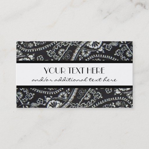 Customizable Professional in Paisley Business Card