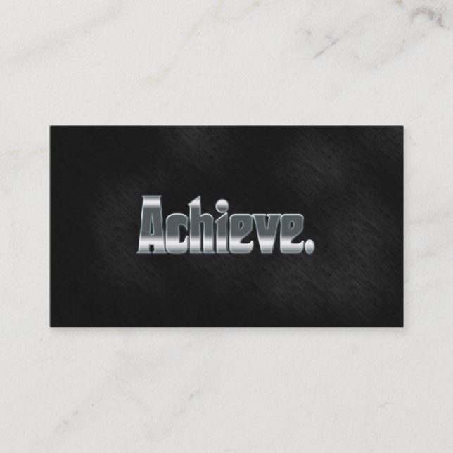 Professional Inspirational Business Card Achieve (Front)
